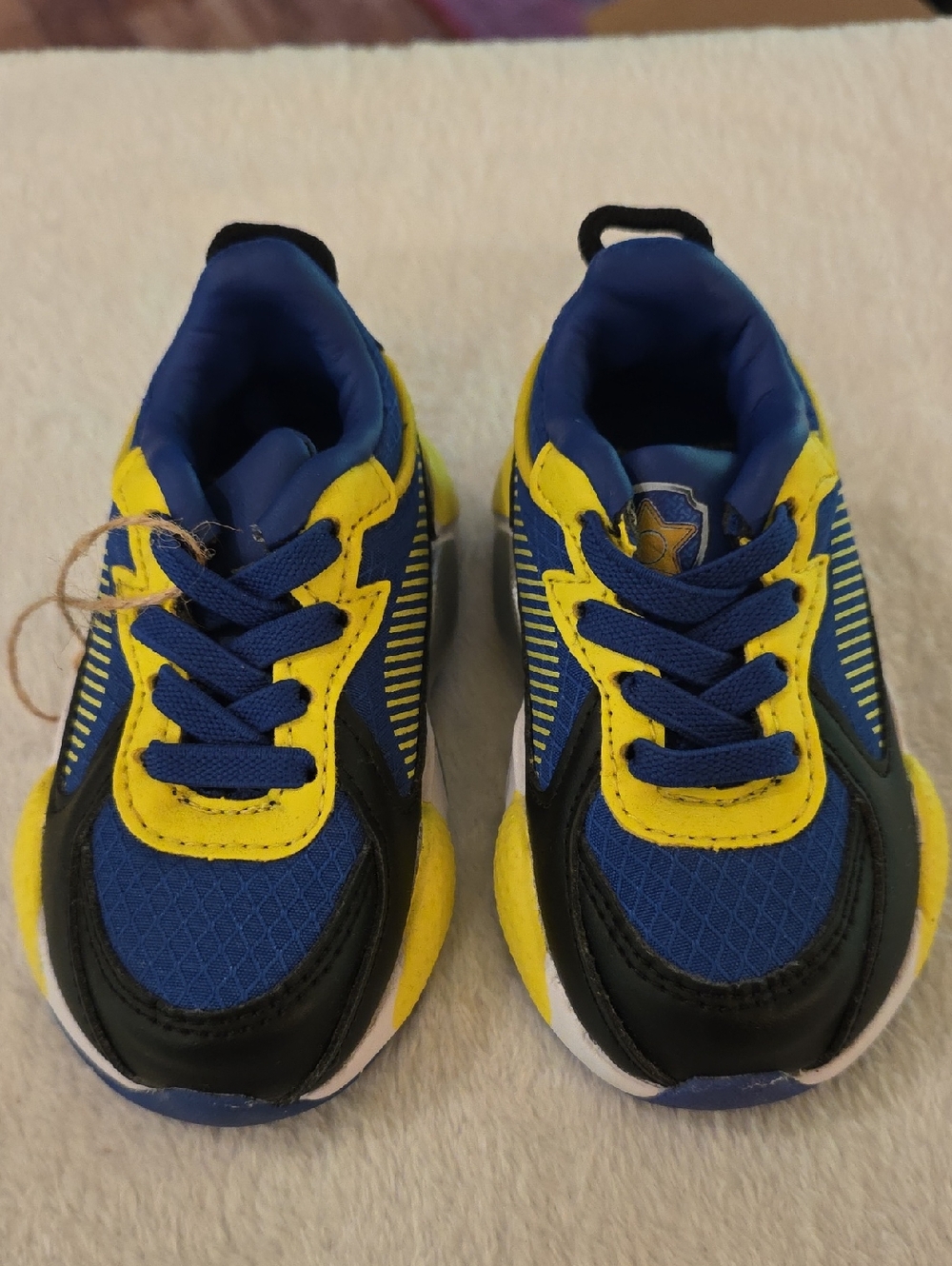 Kids Blue and Yellow Paw Patrol Athletic Sneakers